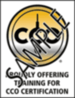 CCO Training Provider logo - Metallic, vertical sample